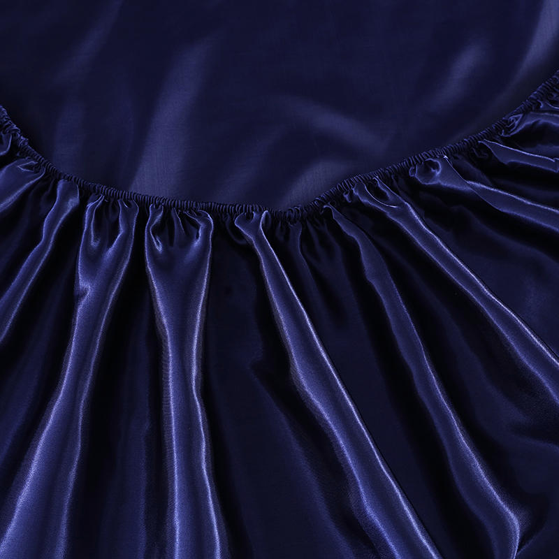 Простыня с резинкой из полиэстерового сатина, простыня на резинке, гладкокрашеное постельное белье из PLA Cool Fiber, простыня на резинке(нет наволочки