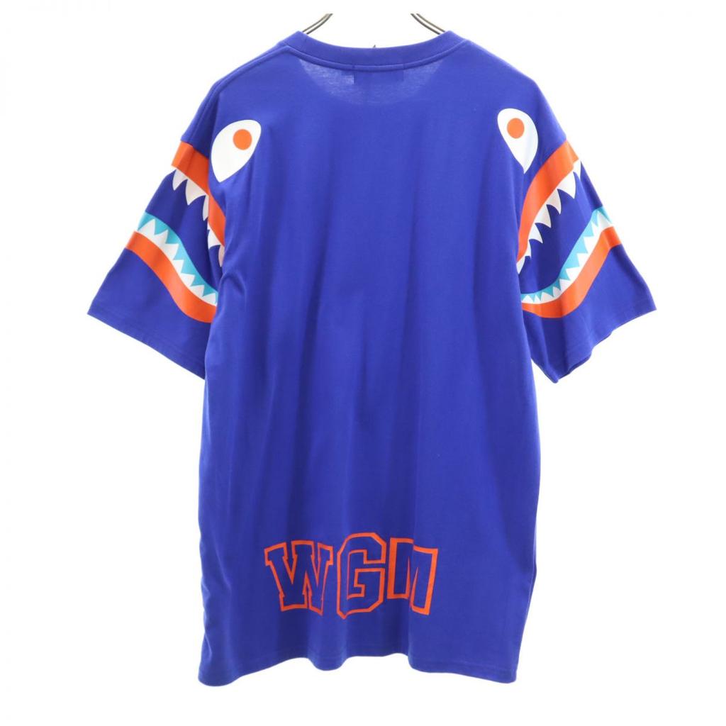 Unused A BATHING APE Short Sleeve T-shirt XL Blue Men's Used