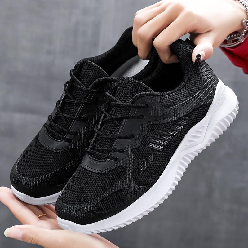 Sneakers Women's 2025 Spring New Casual Breathable Running Shoes Factory Direct Sales Soft-soled Korean Version of Trendy Single Shoes