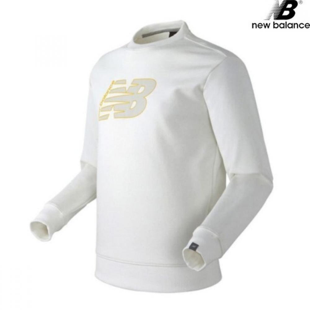 New Balance Half Club Nbncbb1023 Wh New Val Big Logo Unisex Long Sleeve Tee Sweatshirt