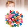 100pcs Mini Heart Claw Clips Tiny Cute Hairpin Hair Decoration Accessories Children Colorful Hair Cl