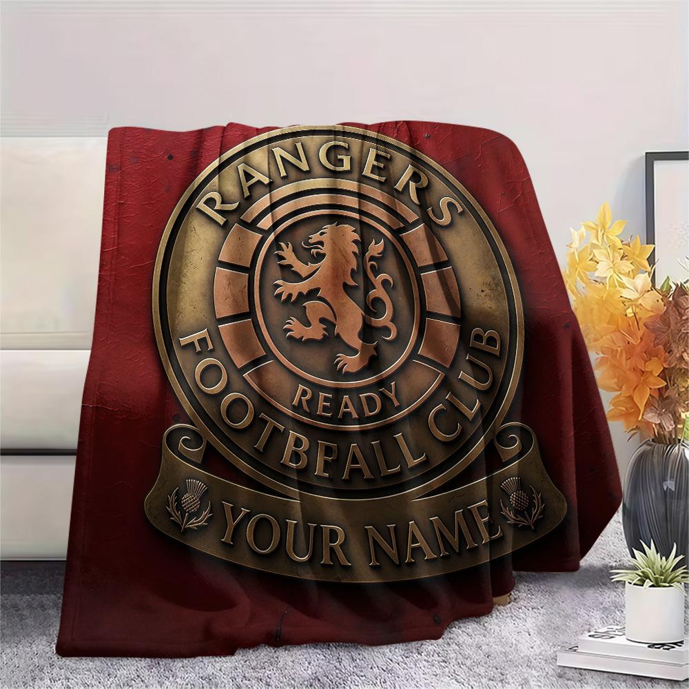 Custom Name Rangers Flannel Blanket, High quality Comfortable for All Seasons, Home Decor, Warmth and Comfort