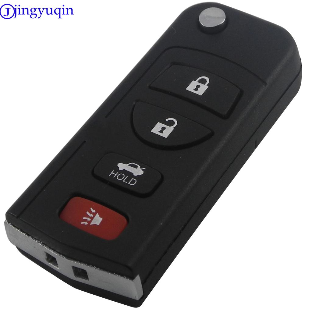 Jingyuqin 3/4 кнопки откидной брелок дистанционного складного ключа автомобиля чехол чехол для Nissan Infiniti автомобильный ключ защитный чехол