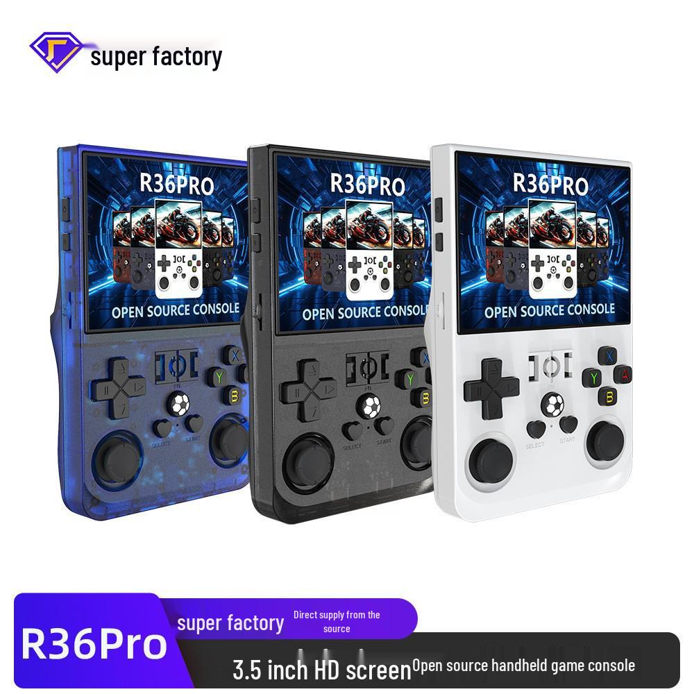 R36pormax 4-дюймовая портативная ретро-игровая консоль на Linux для игр для двух игроков