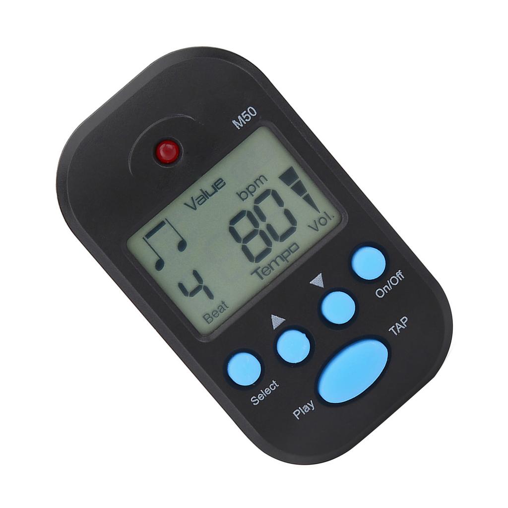 Mini Digital Beat Tap M50 Tempo Metronome Clip Musical Instruments