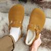2025 Зимние хлопковые теплые тапочки Birken на пробковой подошве с закрытым носком для мужчин и женщин