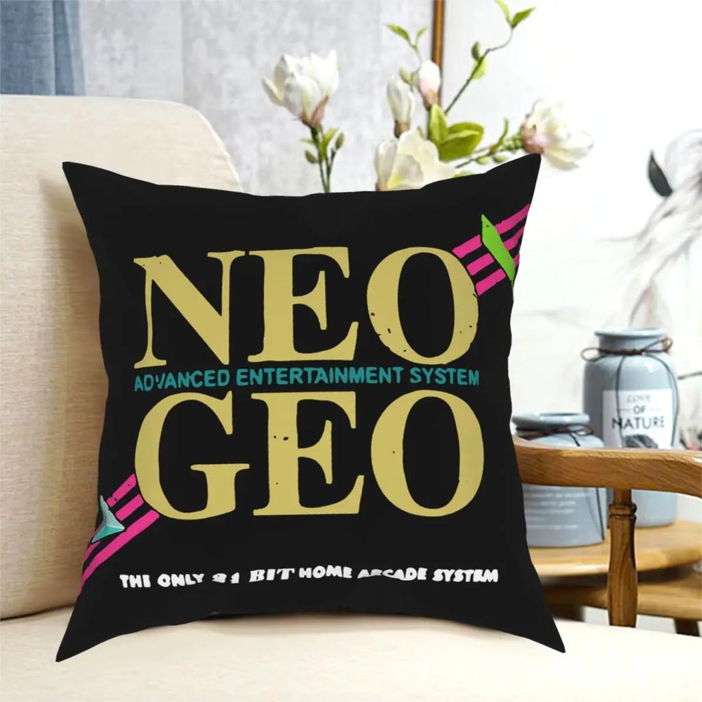 Наволочка AES с принтом из полиэстера, декоративная наволочка Neo Geo Snk, наволочка для подушки, на молнии для дома, 18 дюймов