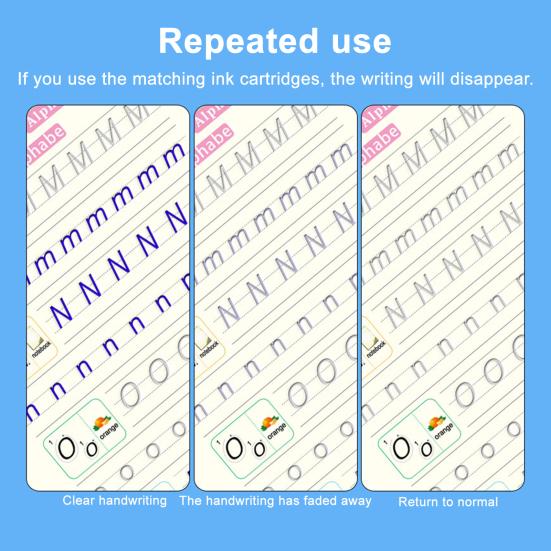 Тетрадь в линейку Детская тетрадь для практики по математике и рисованию Пропись для отработки почерка Набор тетрадей для обведения цифр и букв для дошкольников Аккуратное письмо