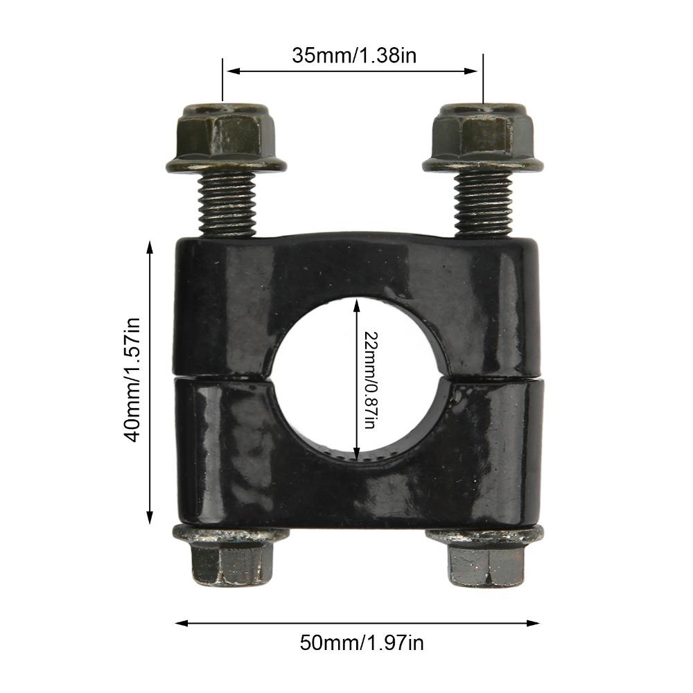 2pcs Single Hole Handlebar Mount Bracket 22mm Diameter Universal Handlebar Risers For Dirt Bike