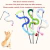 Interactive Cat Teaser Toy - Soft Plush Strip with Teasing Stick for Kitten Play - Pet Supplies for Fun and Exercise