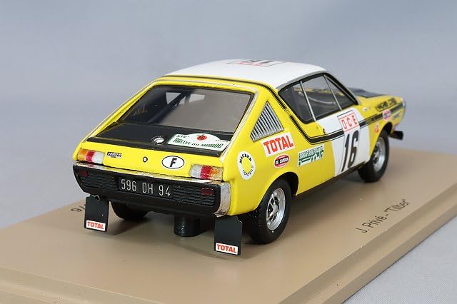 Spark Renault 17 Gordini 1976 Ралли Марокко 6-е место 1/43 #16 Ж.Приве / "Тильбер"