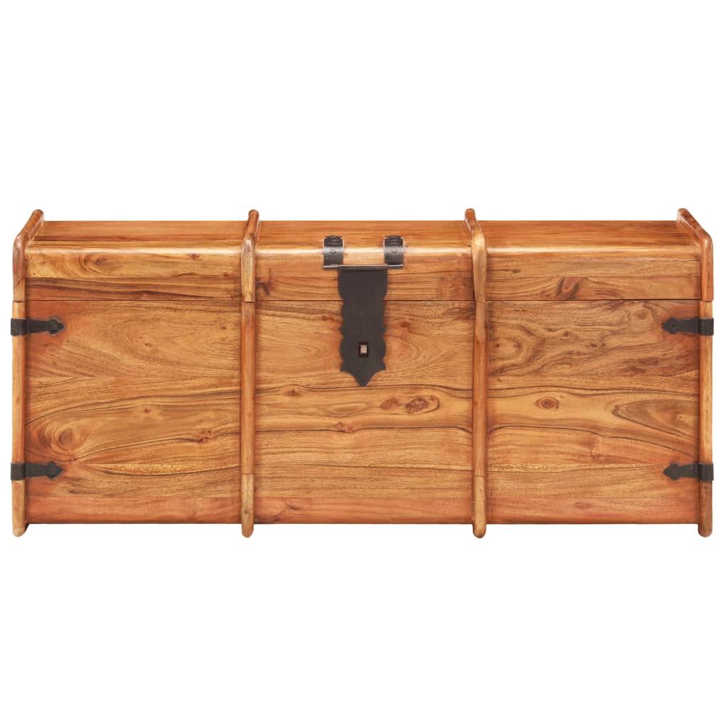 Chest 90 x 40 x 40 cm Solid Acacia Wood