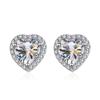 Trendy 1CT/2CT Moissanite Stud Earrings for Women S925 Sterling Silver Fine Jewelry Wedding Engagement Earrings