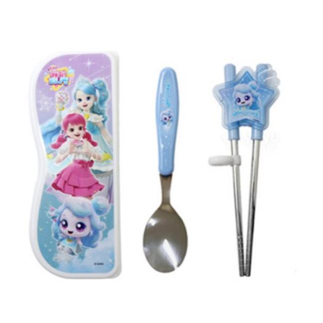 Catch! Teenieping Spoon & Both-Hand Training Chopsticks Case Set (9 Options)