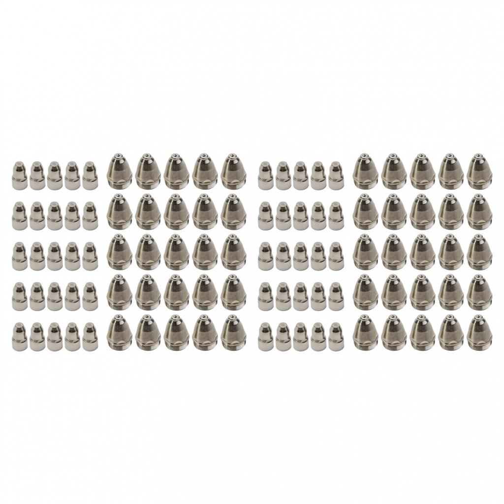 100pcs Plasma Electrode Tip Nozzle Cutter Torch For Air Plasma Cutting 4 Sizes