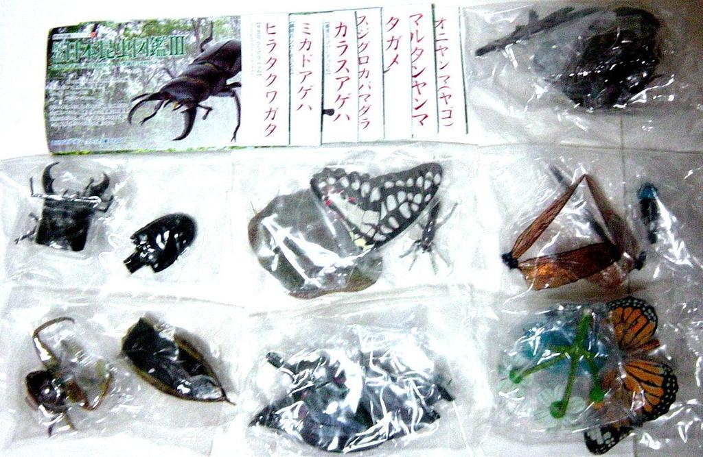 Gashapon Основной цвет Японская энциклопедия насекомых III Всего 7 типов, включая секреты