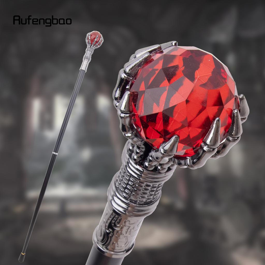 Красный стеклянный шар стимпанк трость модная декоративная трость джентльмен роскошный посох набалдашник трость 93 см