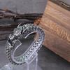 Винтажный панк-браслет Viking Ouroboros для мужчин, модные украшения из нержавеющей стали, хип-поп, уличная культура