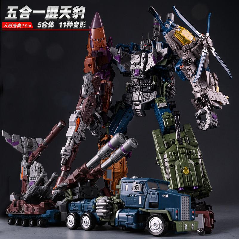 JINBAO Predaking 5IN1 Combine Robot Bruticus Transformation Combiner Toys PredaconsDivebomb Tantrum Rampage Action Figure Model