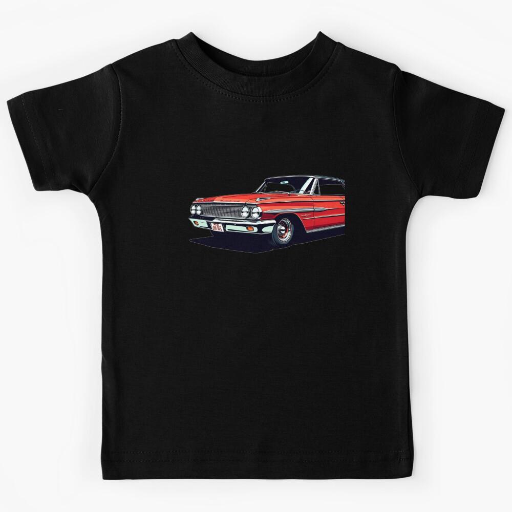 1964 Ford Galaxie 500 – Classic Red American Cruiser Art Kids T-Shirt