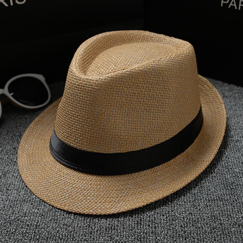 Plain Cloth British Style Male And Female Neutral Solid Color Jazz Hat Couple Panama Hat Sun Hat Yiwu