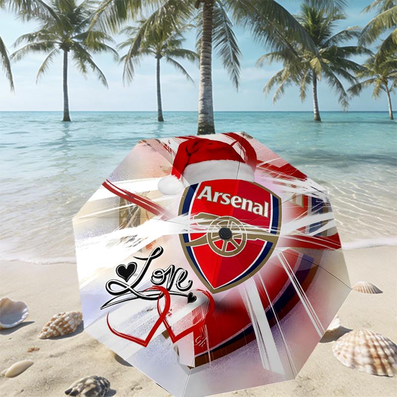 Зонт Arsenal F.C. с принтом, автоматическое открытие/закрытие - Портативный складной дизайн - Для ежедневного использования, путешествий/на улице - Подарок на день рождения