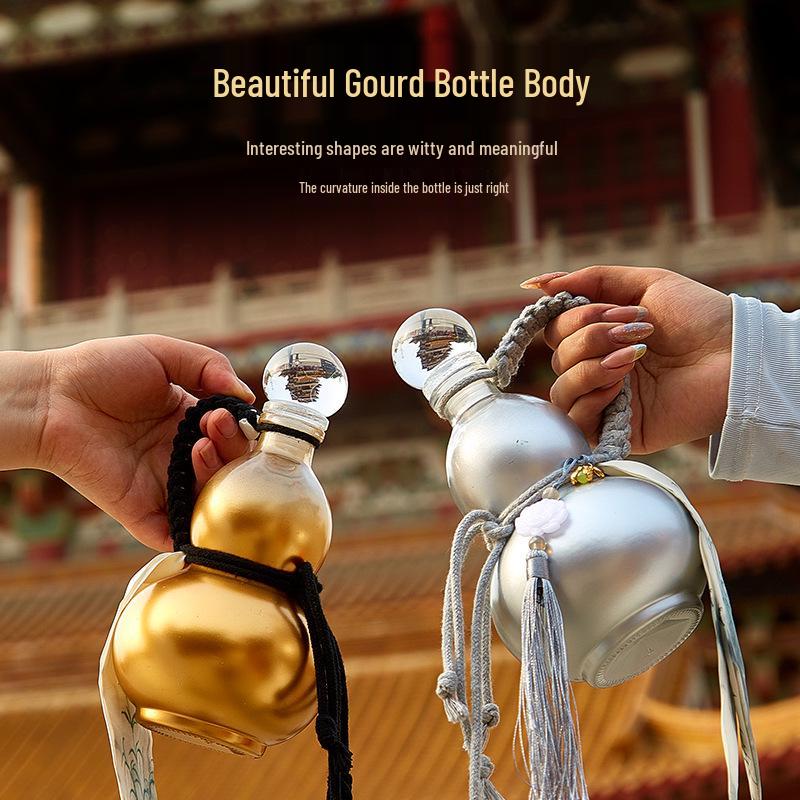 Lead-Free Thickened Glass Gourd Bottle for Homemade Wine or Juice