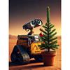 Disney Diamond Painting WALL E Christmas themed Illustration Cute Cartoon Cross Stitch Complete Set 5D DIY Home Decoration