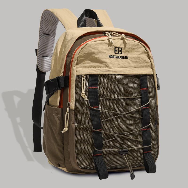 Мужской рюкзак большой вместимости для альпинизма и путешествий - Легкий, Модный, Повседневный студенческий рюкзак для книг