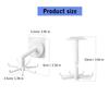 2Pieces Sturdy ABS Materials Lovely Cats Adhesive Hook Waterproof Wall Mounted for Key Hat and Towels in Any Space