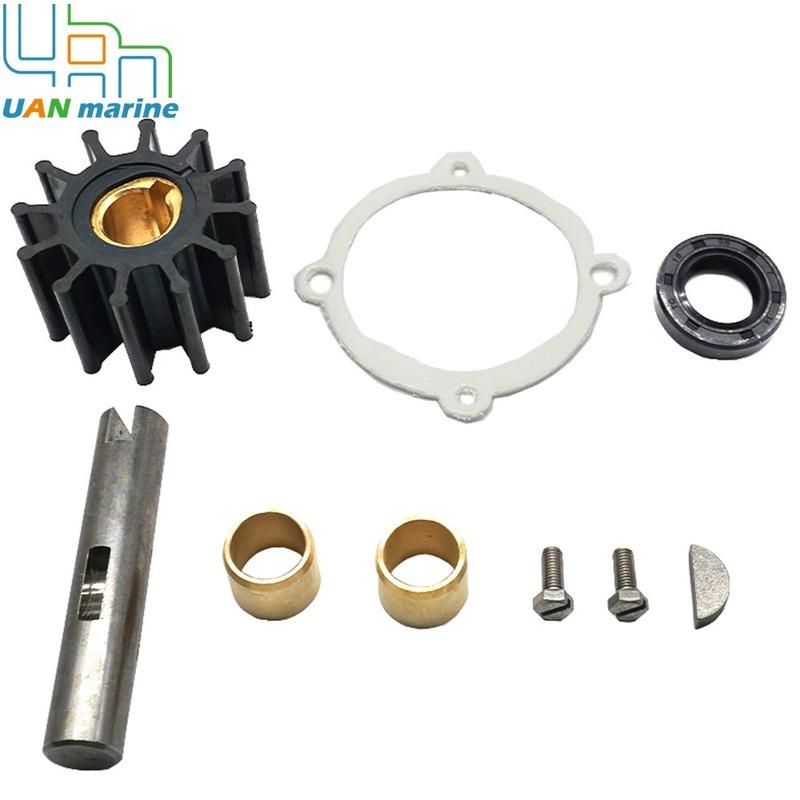 Water Pump Repair for Volvo Penta Impeller Shaft Kit AQ120 AQ125 AQ131 AQ145 AQ151 230A/B 250A/B 875575 875574 18-3205