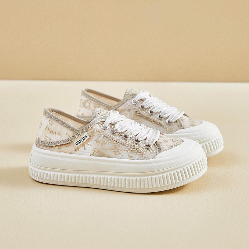 Дышащая сетка Forrest Gump Shoes Little White Shoes Женские летние новые универсальные повседневные спортивные скейтбордные туфли Net Shoes