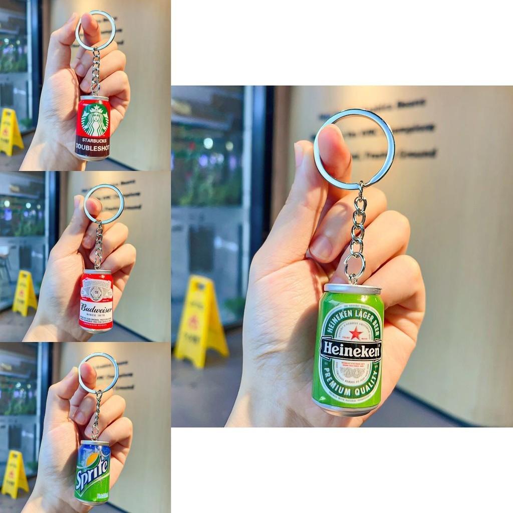 Новый реалистичный мини-брелок в виде банки газировки из смолы Sprite Budweiser Starbucks