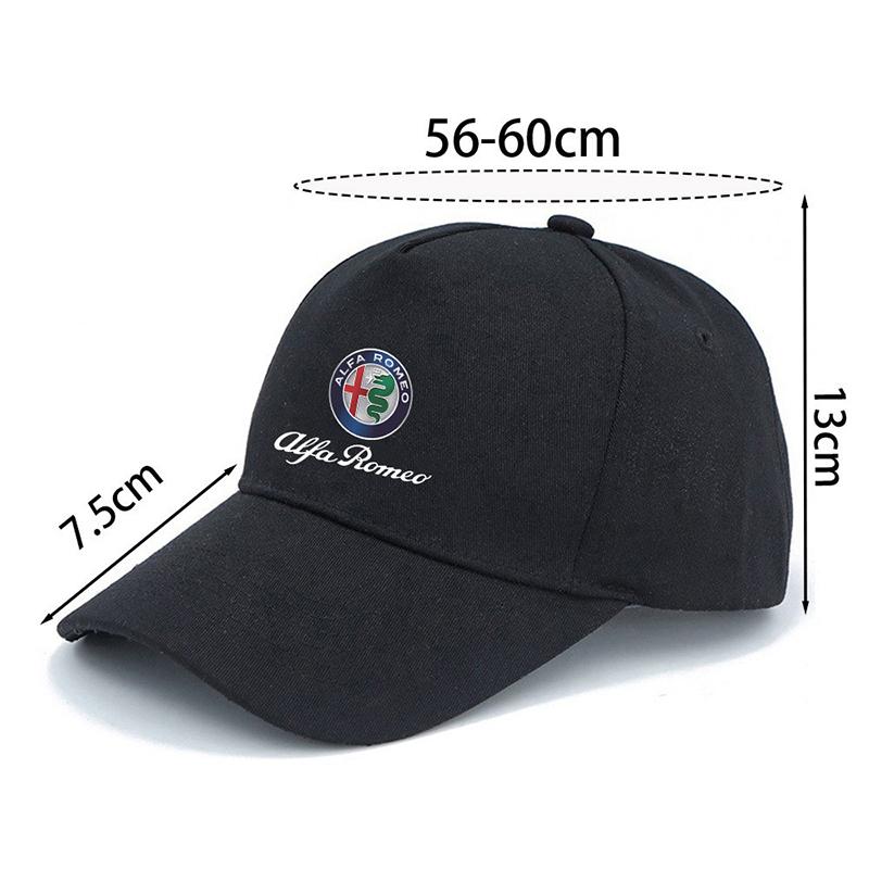 Car Stickers Sun Hat Printed Baseball Cap Fashion Hats Casual Cap Car Stickers For Alfa Romeo Giulia Giulietta Tonale MITO Stelv sjh899