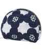Patterns Gobelin Woven Round Pouch In Camellia Scandinavian Cosmetic Perfect for and Stylish and Cute for Women Wpc. Navy, Retro, Pouch, Multi-Pouch,