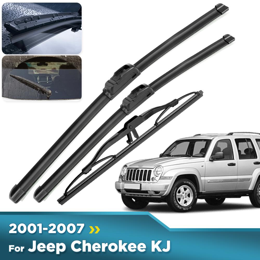 Для Jeep Cherokee KJ 2001-2007 2002 2003 2004 Дворники Передние и Задние Щетки Стеклоочистителя Лобового Стекла 19"+19"+11"