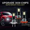 2Pcs H8 H11 LED Bulb H16 JP 9005 HB3 9006 HB4 Led H7 Lamp Super Bright Car Fog Lights Day Driving Running Light 12V 6000K White