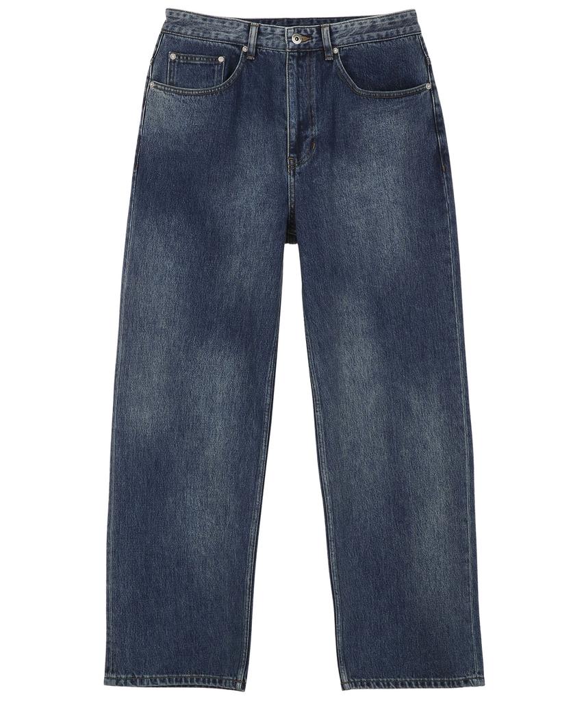 JILLSTUART NEWYORK MEN [Wide-Fit] Brushed Denim Set-Up Pants - Blue (Jnpa6D005B2)