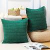 2 pieces/set Striped Design Corduroy Pillowcase Soft Throw Pillow Pillow Covers  Sofa Decor