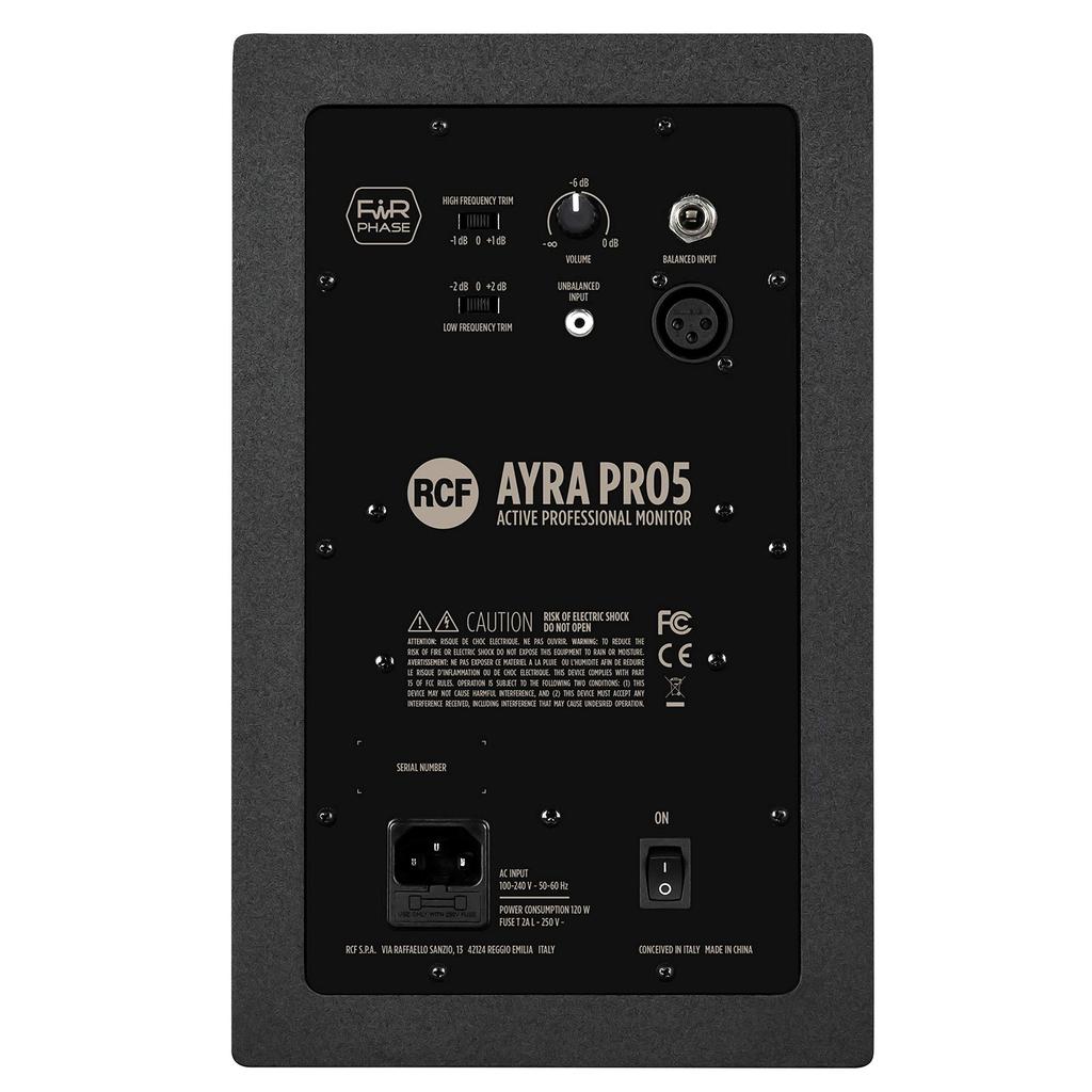 RCF AYRA PRO5 Professional Monitor Black Speakers,