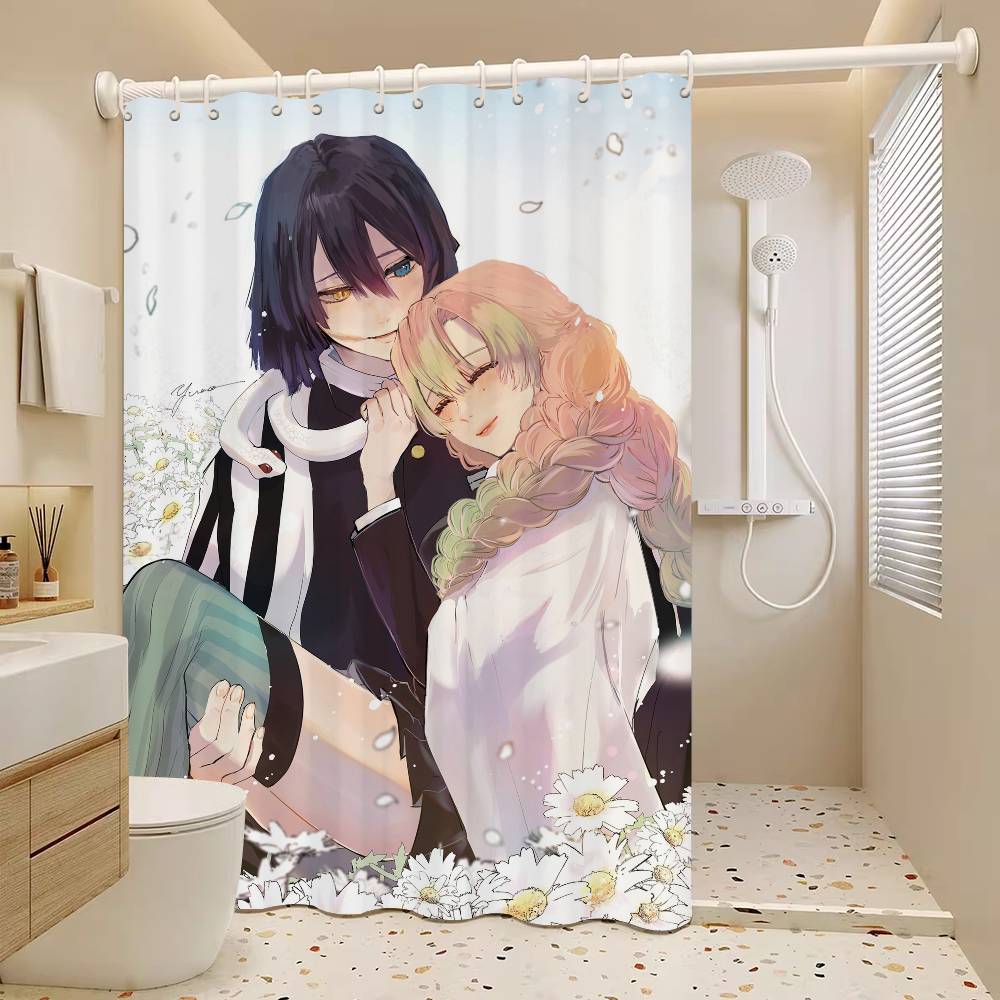 Аниме М-Мицури-Канродзи Водонепроницаемая тканевая шторка для душа Занавеска для ванной Домашняя шторка для душа в гавайском стиле