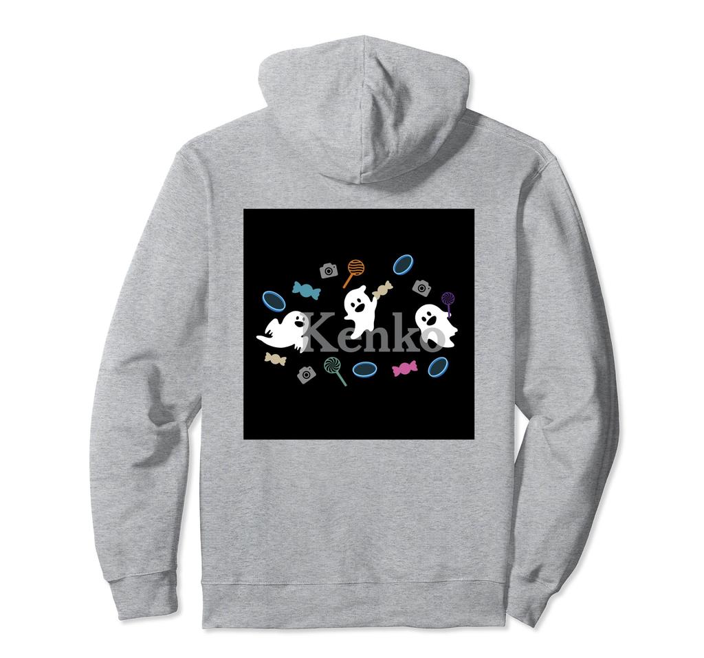 Kenko Halloween Ghosts Are Here! [Body Color: Color] [Back Print] Hoodie