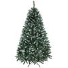 Artificial Christmas Tree 180 cm with 910 Snow-Covered Branches 58 Pinecones and Foldable Metal Stand Easy Assembly Green