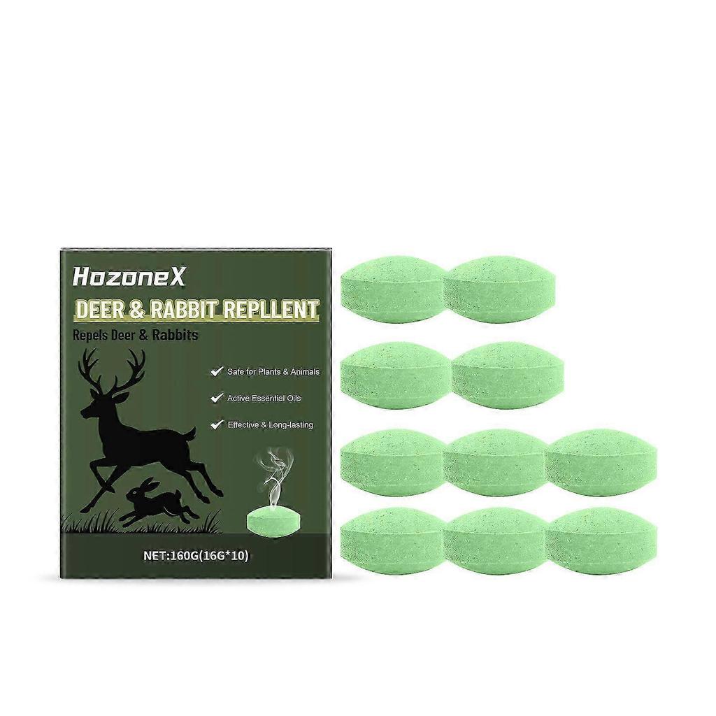 Deer & Rabbit Repellent Pills, For Home, Outdoor & Garden Use, Plant-Oil Scent Deterrent, Long-Lasting Protection