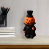 Halloween Miniature Pumpkin Figurine Decorative Ghost Ornament for Desktop