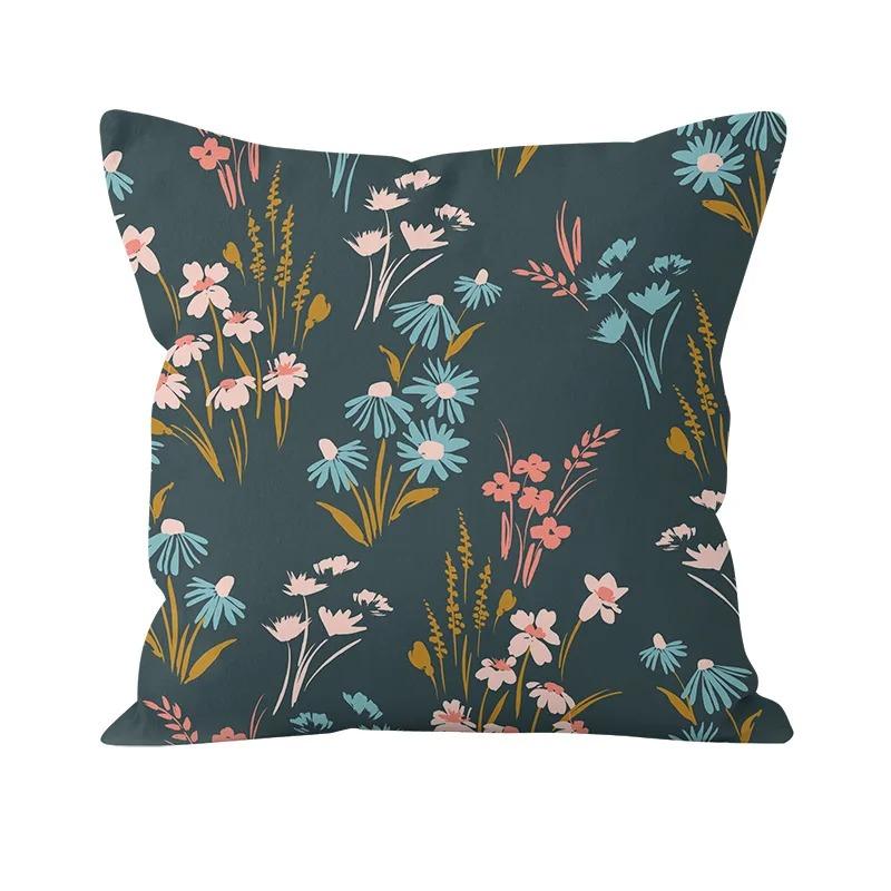 Цветочный узор Декоративная наволочка Офис Гостиная Автомобиль Украшения Дома Наволочка