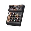 Audio Mixer Portable 4-Channel DJ Mixer Console Mini Sound Mixing Board with USB BT 48V Phantom