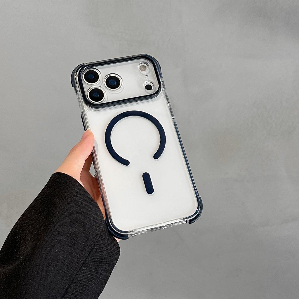 17 Применимый iPhone16promax цветной защитный чехол с магнитной защелкой Apple 15pro противоударный 14pro чехол для мобильного телефона 13 защитный чехол