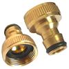 3/4 Inch Threaded Brass Tap Adaptor Garden Water Hose Quick Pipe Connector