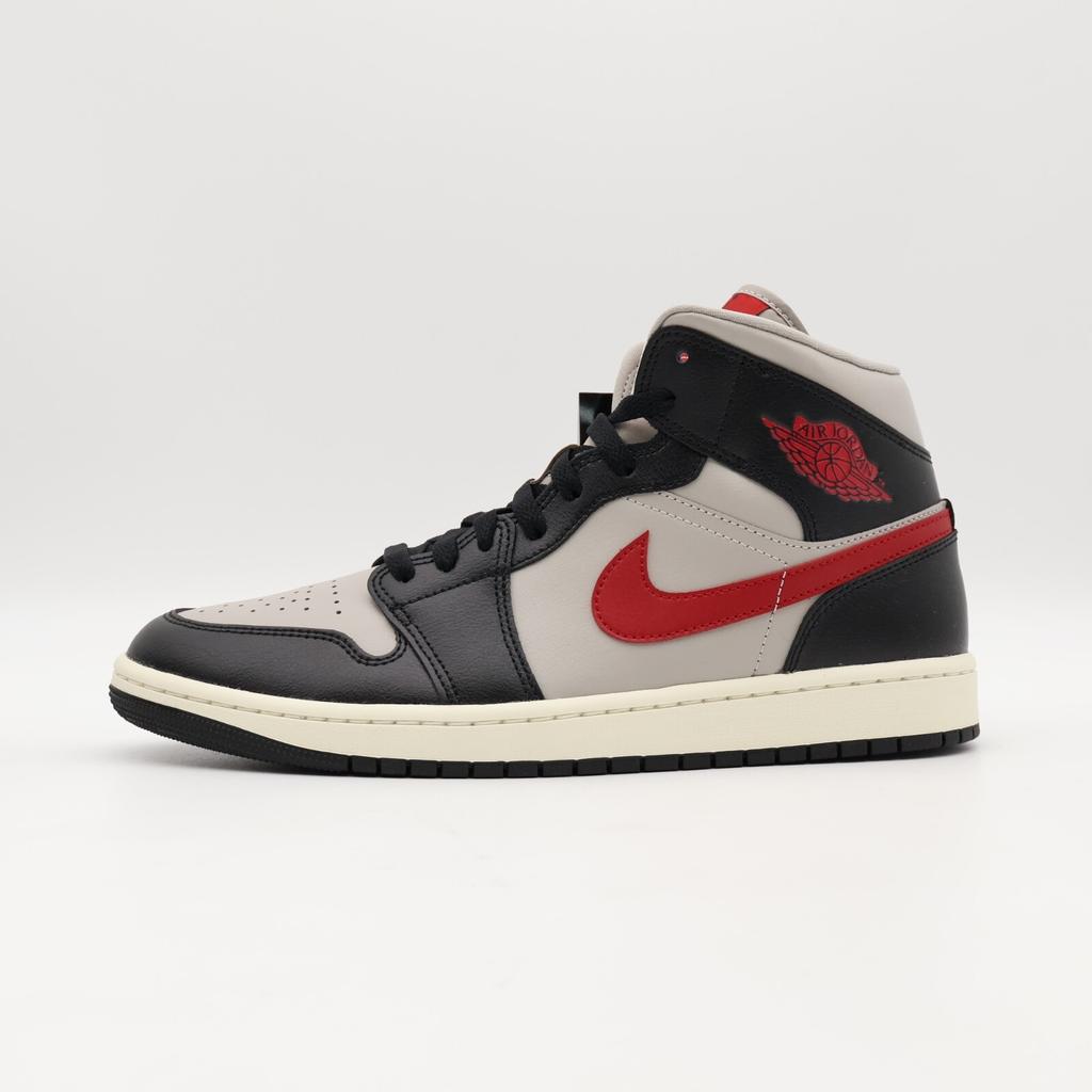 BQ6472-060 Nike WMNS Air Jordan 1 Mid Черный Серый Спортивный Красный
